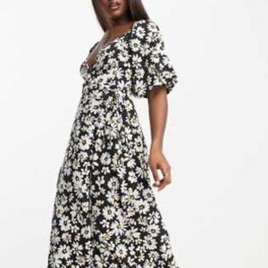 ASOS influence midi dress in daisy print